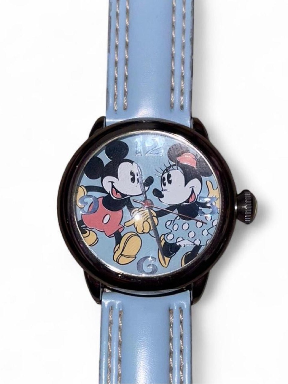 Disney Special Edition Mickey & Minnie Mouse Wristwatch Blue Band